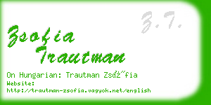 zsofia trautman business card